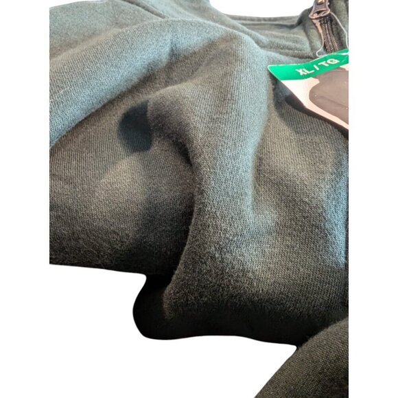 NEW Tuff Athletics 1/4 Zip Fleece Pullover | Green - Picture 3 of 5